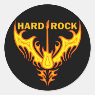 HARD ROCK WINGS CLASSIC ROUND STICKER