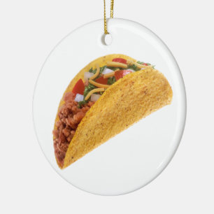 Hard Shell Taco Ceramic Tree Decoration