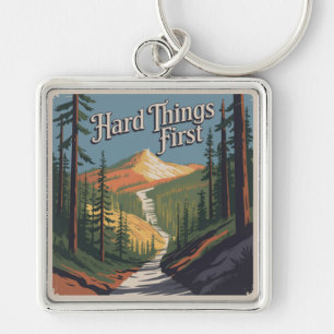 Hard Things First Key Ring