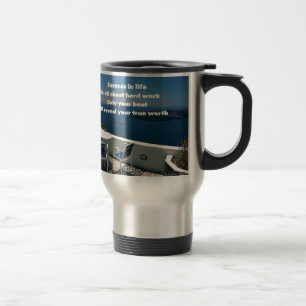 Hard work and success travel mug