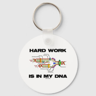 Hard Work Is In My DNA (DNA Replication) Key Ring