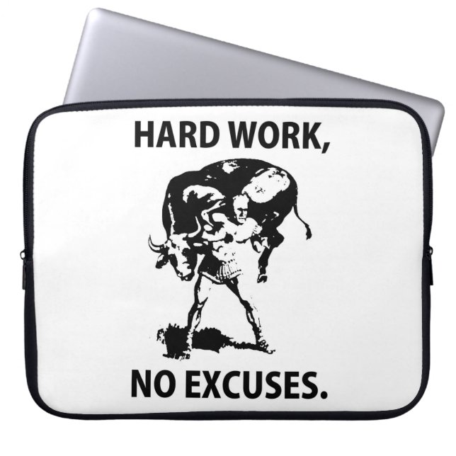 "Hard Work" Laptop Sleeve (Front)