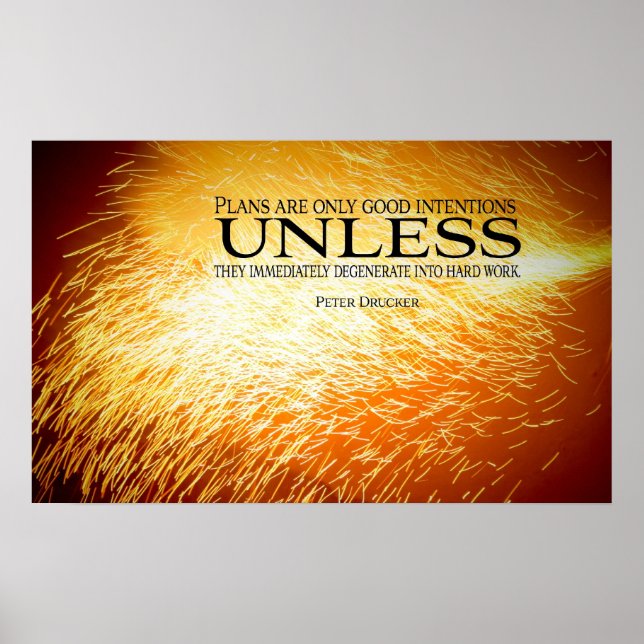 Hard Work Motivational Poster Print (Front)