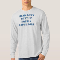 Hard work slogan long sleeve t shirt