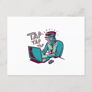 Hard worker postcard