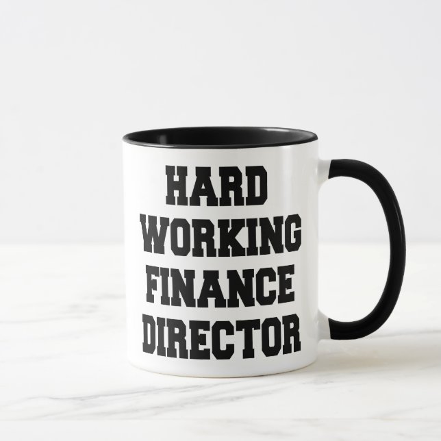 Hard Working Finance Director Mug (Right)