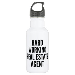 Hard Working Real Estate Agent 532 Ml Water Bottle