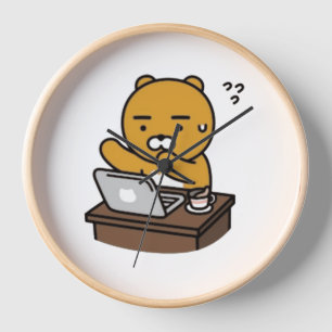 Hard Working Ryan coffee Clock