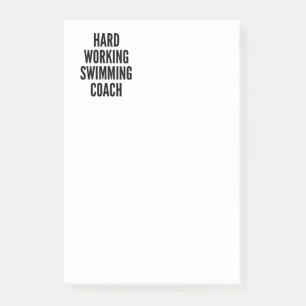 Hard Working Swimming Coach Post-it Notes