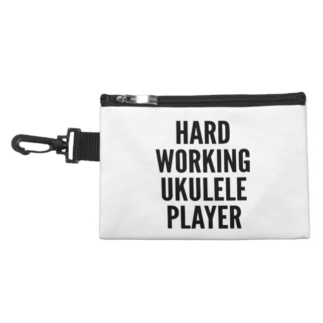 Hard Working Ukulele Player Accessory Bag (Front)