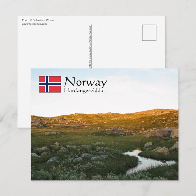 Hardangervidda Norway Postcard (Front/Back)