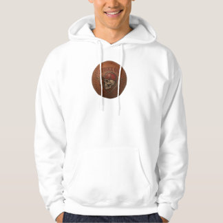 Hardball Syndicate Brand Skull Baseball Premium Wh Hoodie