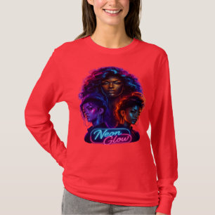 Hardball Syndicate Women Cyber Neon Glow Long Slee T-Shirt