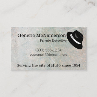 Hardboiled gritty business card w/ 2015 calendar