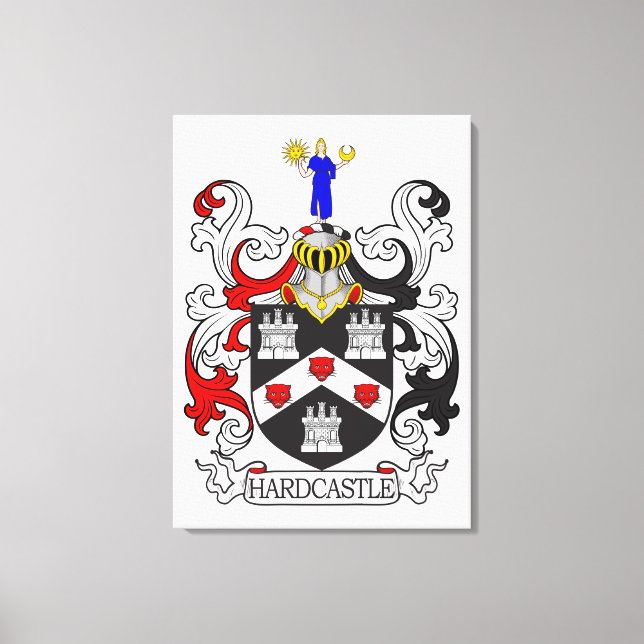Hardcastle Coat of Arms I Canvas Print (Front)