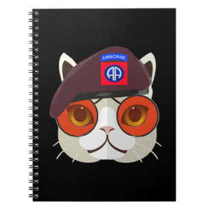 Hardcore 82nd Airborne Kitty Kat! Notebook