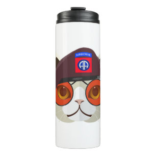 Hardcore 82nd Airborne Kitty Kat! Thermal Tumbler