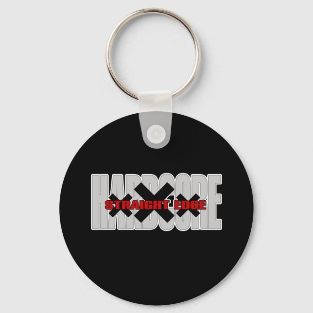 Hardcore Black Key Ring (Front)