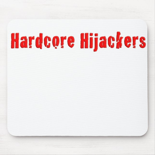 Hardcore Hijackers Logo Design on a Mouse Mat (Front)