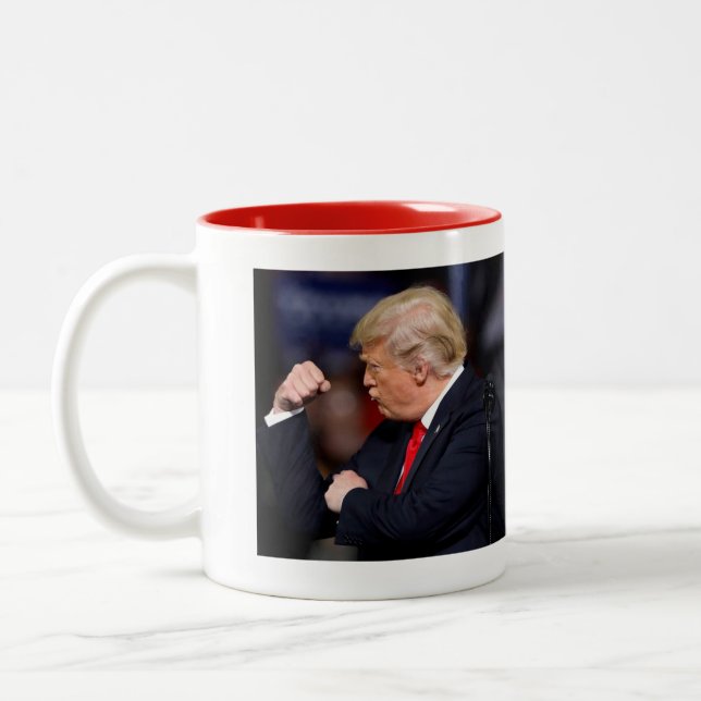 Hardcore Maga 2024 Two-Tone Coffee Mug (Left)