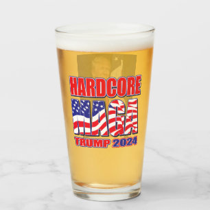 Hardcore MAGA Glass