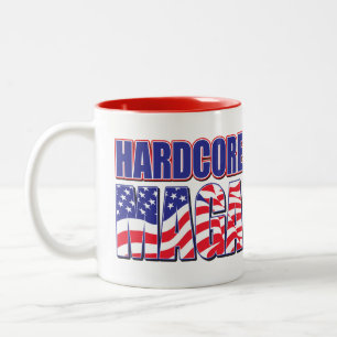Hardcore MAGA Two-Tone Coffee Mug