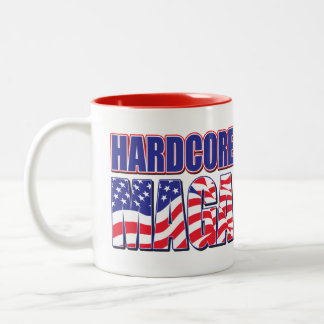 Hardcore MAGA Two-Tone Coffee Mug