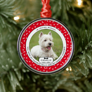 Hardest Goodbye Pet Memorial Glass Ornament