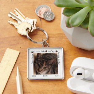 Hardest Goodbye Pet Memorial Keychain