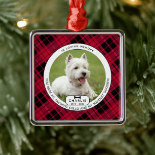 Hardest Goodbye Pet Memorial Metal Tree Decoration