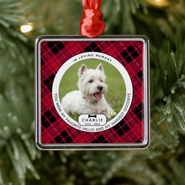 Hardest Goodbye Pet Memorial Metal Tree Decoration (Tree)