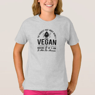 Hardest Part Vegan, Milk the Almonds, Vegan Girl's T-Shirt
