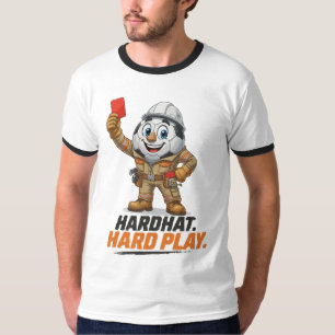 Hardhat Hard Play Soccer Referee T-Shirt