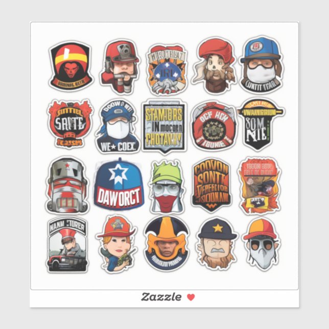 HardHat stickers,HardHat stickers,stickers,america (Sheet)