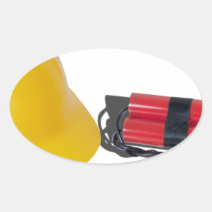 HardHatDynamite052714.png Oval Sticker