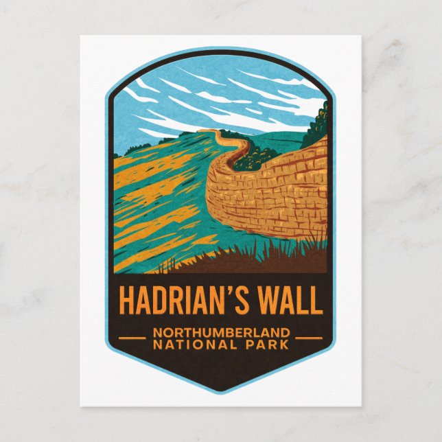 Hardians Wall Northumberland National Park Postcard (Front)