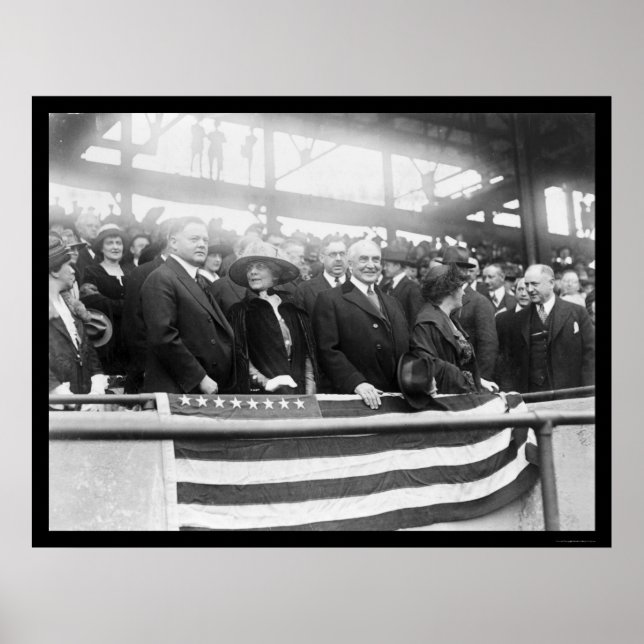 Harding Hoover Wives Baseball 1922 Poster (Front)