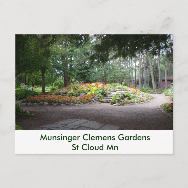 Hardscape Munsinger Garden St Cloud MN Postcard (Front)