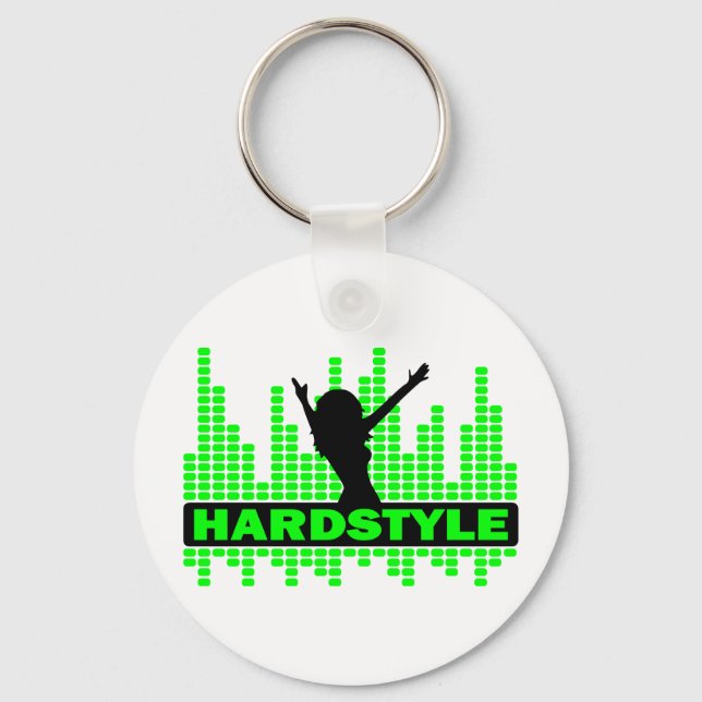 Hardstyle Dancer tempo design Key Ring (Front)