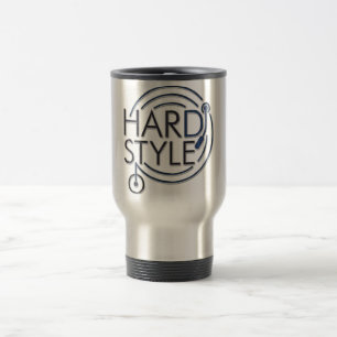 HARDSTYLE DJ - metal design Travel Mug