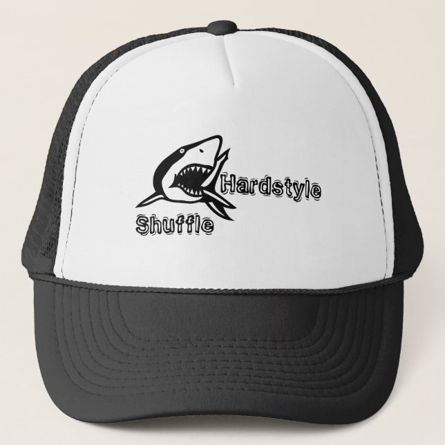 Hardstyle, shuffle trucker hat (Front)