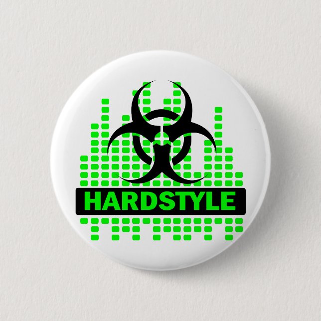 Hardstyle Tempo design 6 Cm Round Badge (Front)