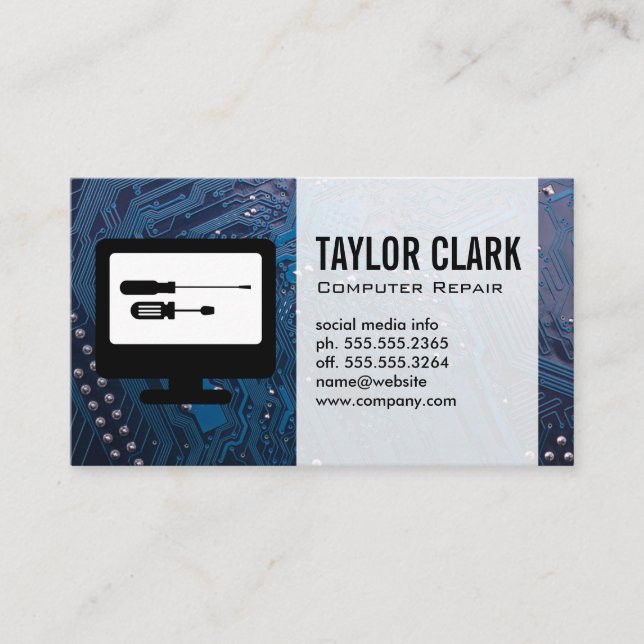 Hardware Electronics Business Card (Front)