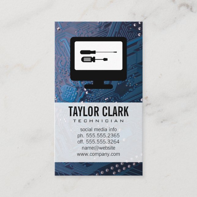 Hardware Electronics Business Card (Front)