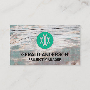 Hardware Fixing Tools   Old Wood  Business Card