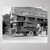 Hardware Store Delivery Truck, 1924. Vintage Photo