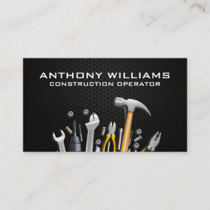 Hardware Tools    Carbon Fibre Pattern Business Card