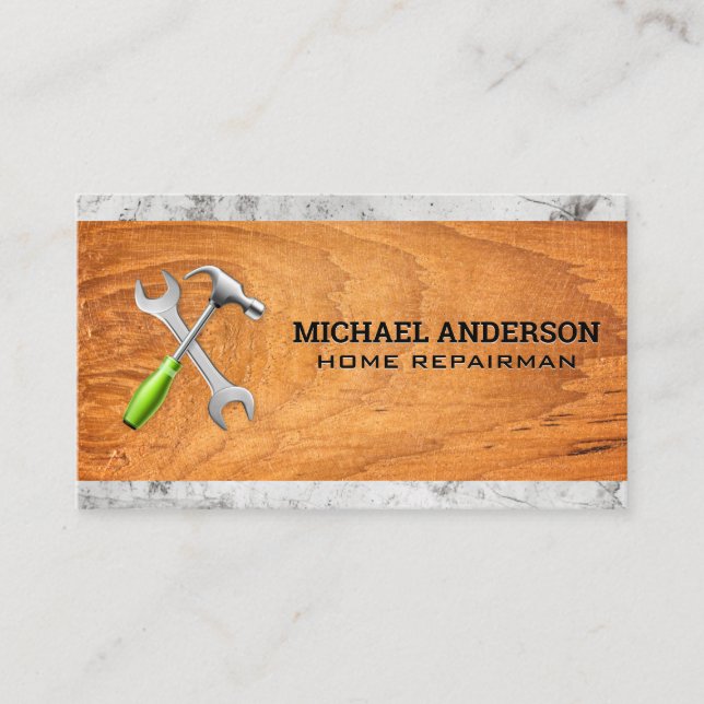 Hardware Tools | Construction Material Business Card (Front)
