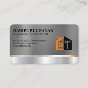 Hardware Tools Hammer Construction Business Card