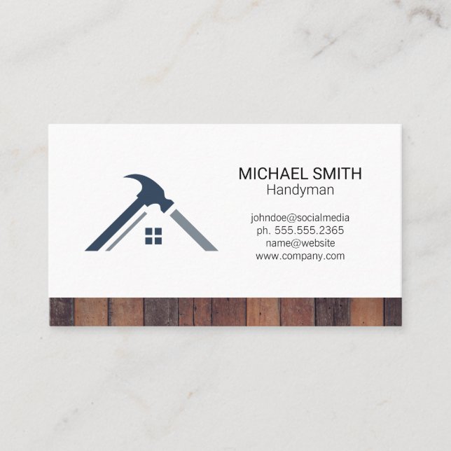 Hardware Tools | Handyman Business Card (Front)